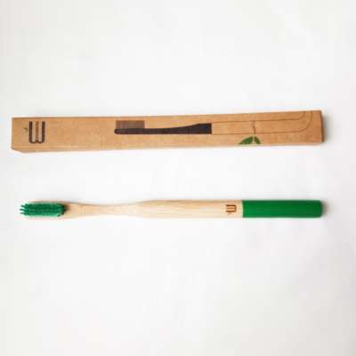 Bamboo Toothbrush with Long Handle and Paint