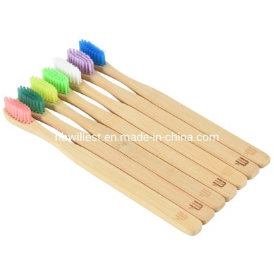 Long Handle Wooden Bamboo Toothbrush